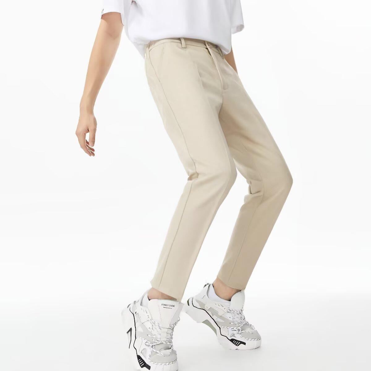 Men's Ankle Tied Pants Versatile Hong Kong Trend Men's Pants