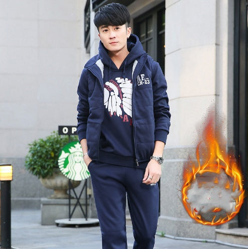 Plus Velvet Warm Suit For Men