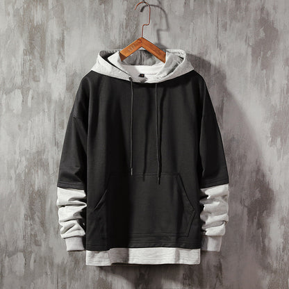 Double Layer Loose Hoodie For Men