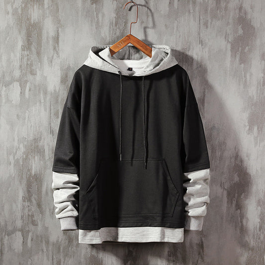 Double Layer Loose Hoodie For Men