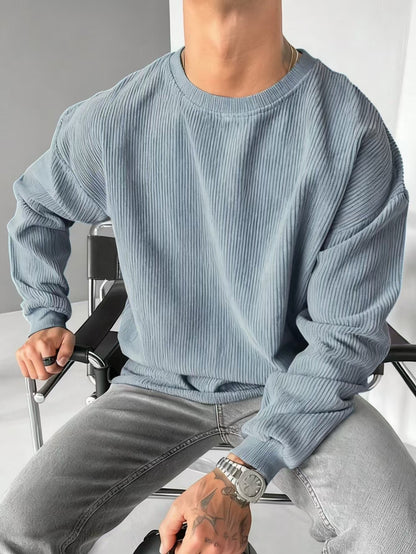 Casual Round Neck Sweater For Men