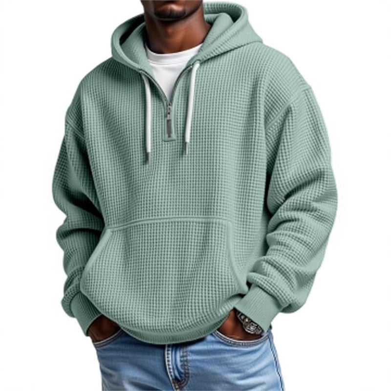 3D Print Double Hood Hoodie For Men