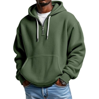 3D Print Double Hood Hoodie For Men