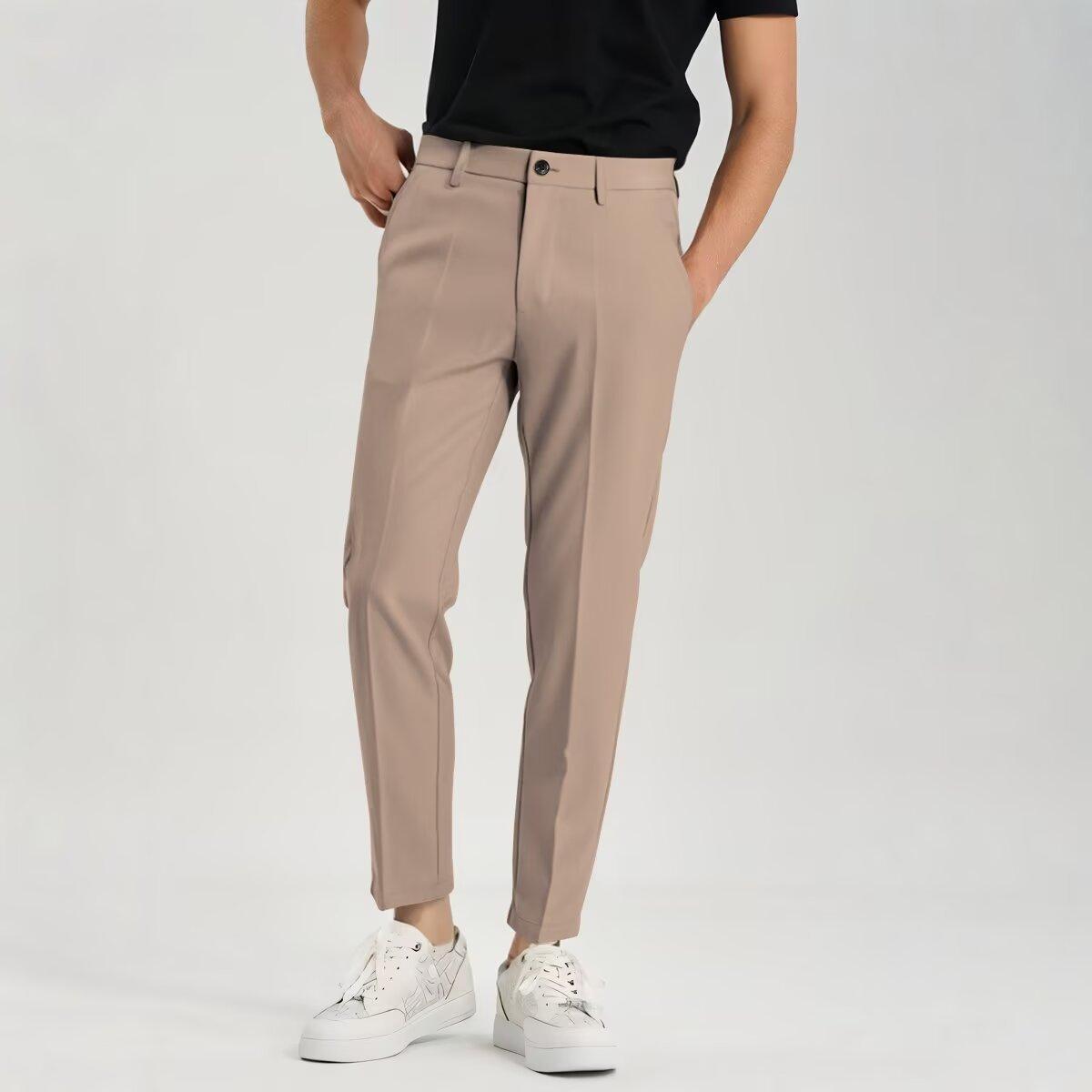 Men's Ankle Tied Pants Versatile Hong Kong Trend Men's Pants