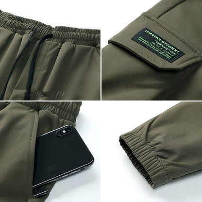 Men's New Multi-pocket Workwear Plus Size Straight Trousers