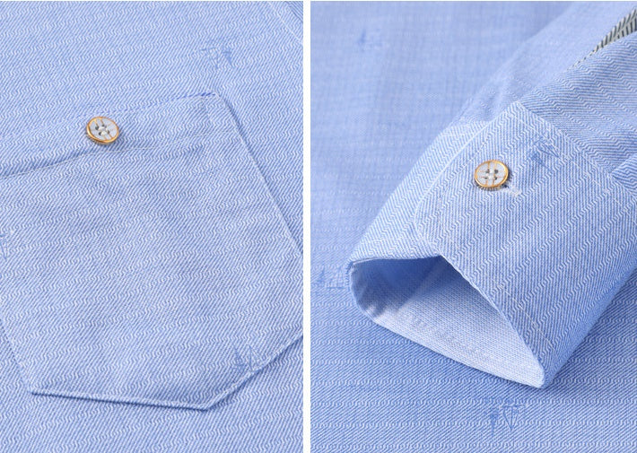 Dad’s Long-Sleeved T-Shirt | Thin Lapel Top for Spring & Autumn