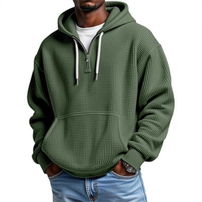 3D Print Double Hood Hoodie For Men