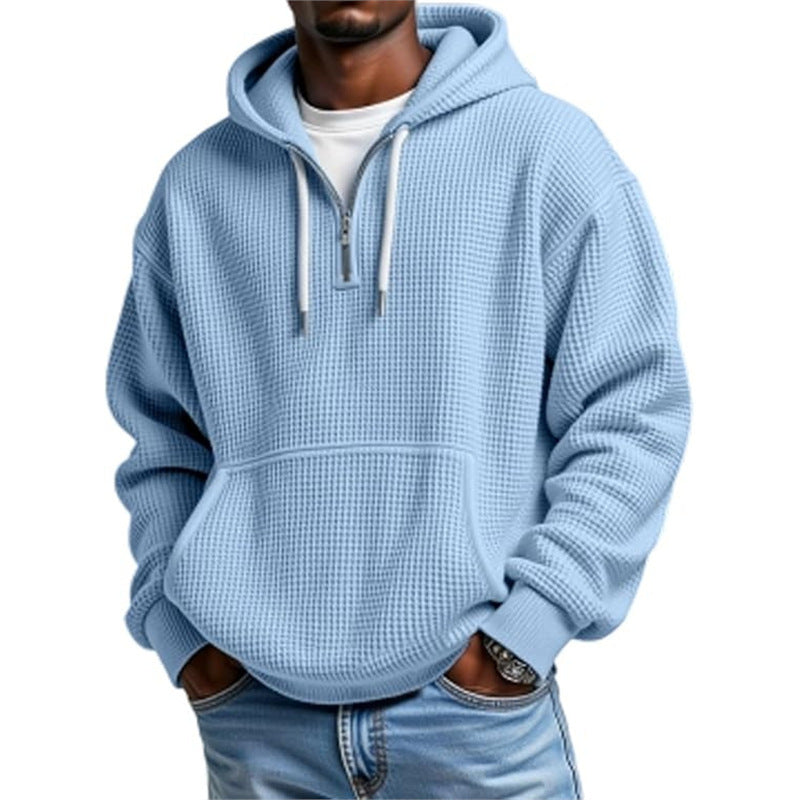 3D Print Double Hood Hoodie For Men