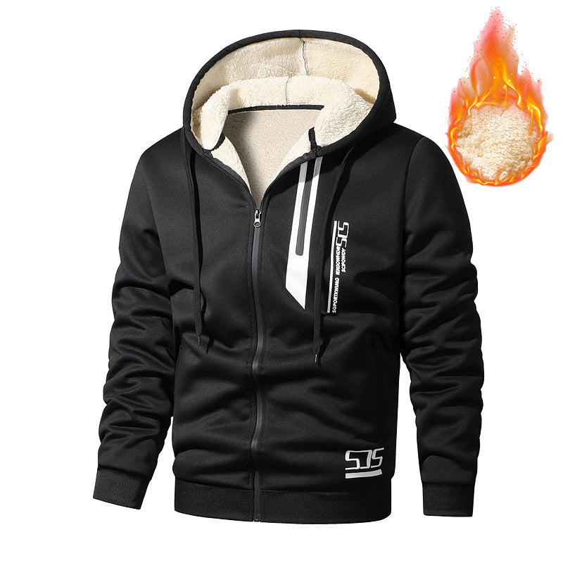 Cashmere Fleece-Lined Hoodie For Men