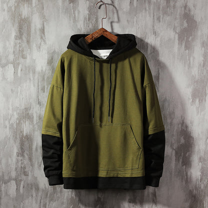 Double Layer Loose Hoodie For Men