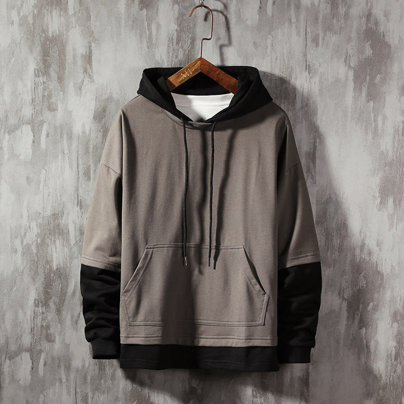 Double Layer Loose Hoodie For Men