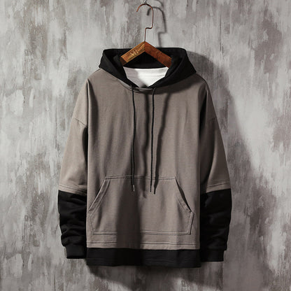 Double Layer Loose Hoodie For Men