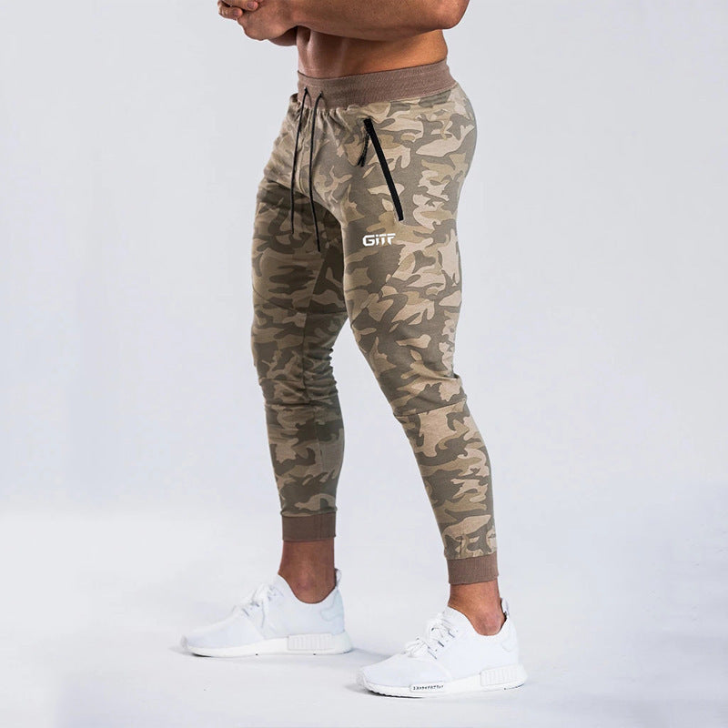 Men’s Camouflage Quick-Dry Joggers | Slim Fit Athletic Running Pants