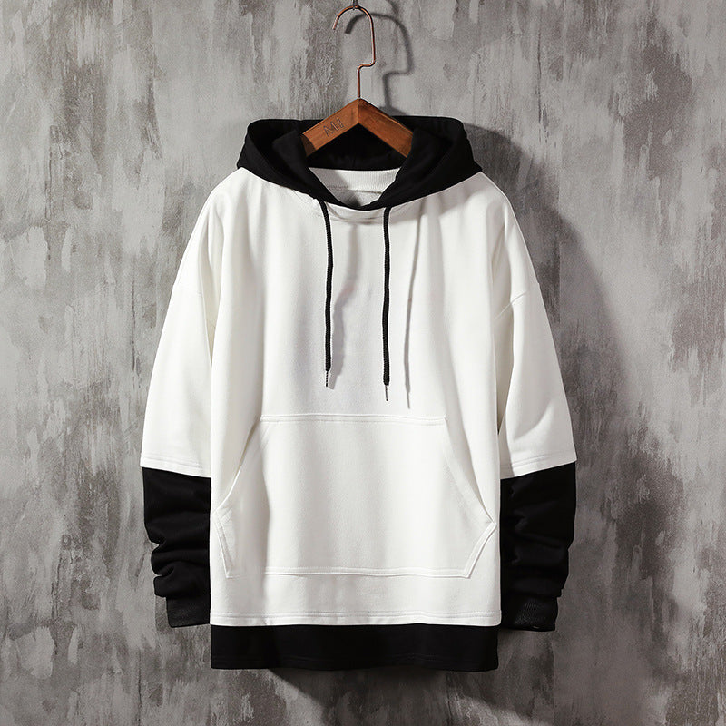 Double Layer Loose Hoodie For Men