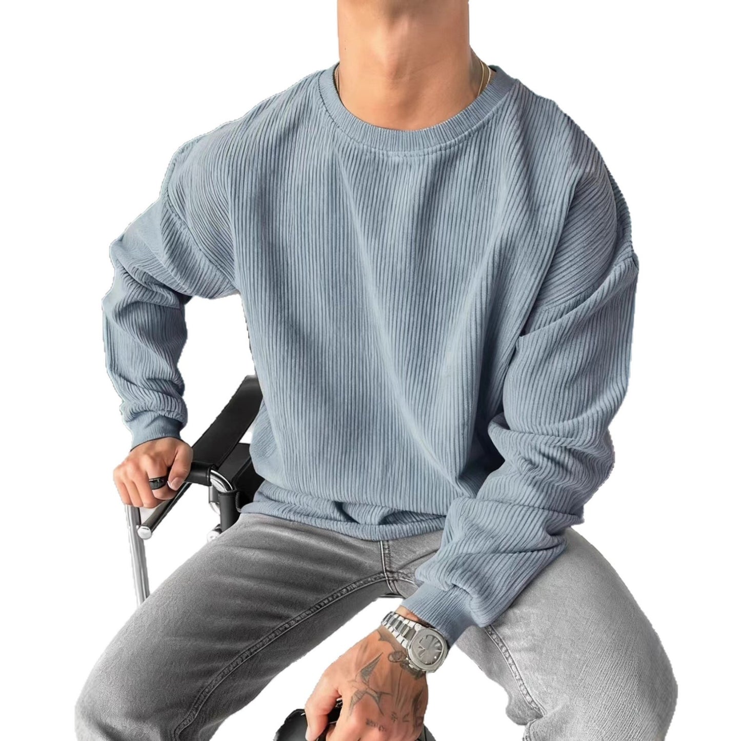 Casual Round Neck Sweater For Men