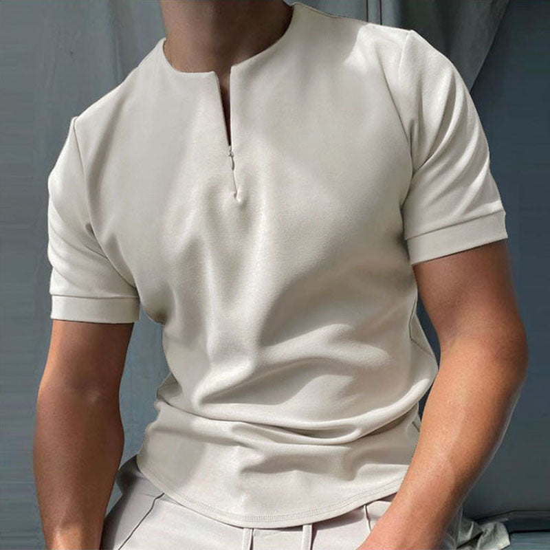 Men’s Solid Polo Shirt | Classic Short-Sleeve Style