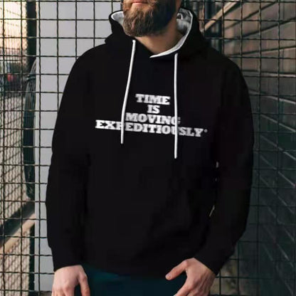 Solid Color Casual Hoodie For Men