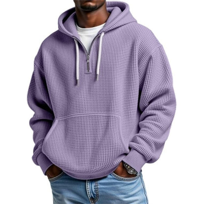 3D Print Double Hood Hoodie For Men