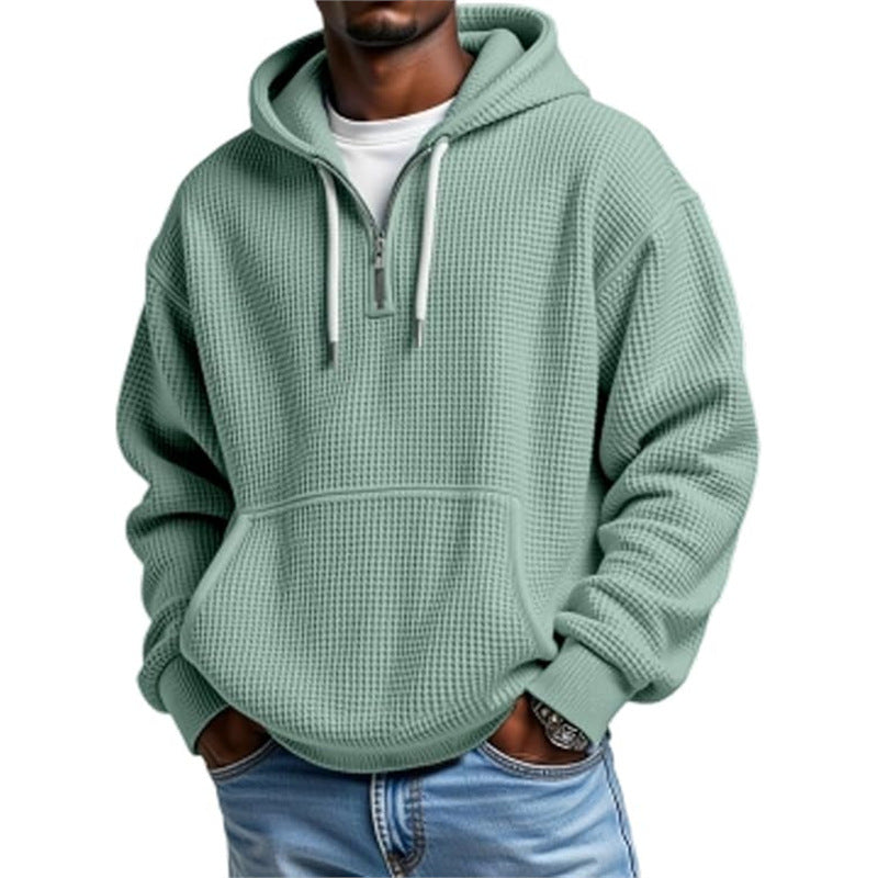 3D Print Double Hood Hoodie For Men