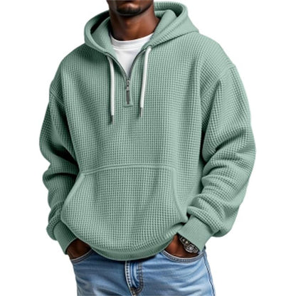 3D Print Double Hood Hoodie For Men