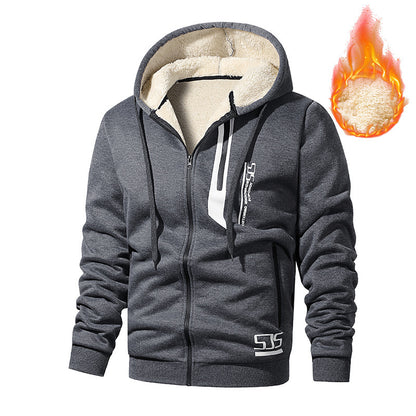 Cashmere Fleece-Lined Hoodie For Men