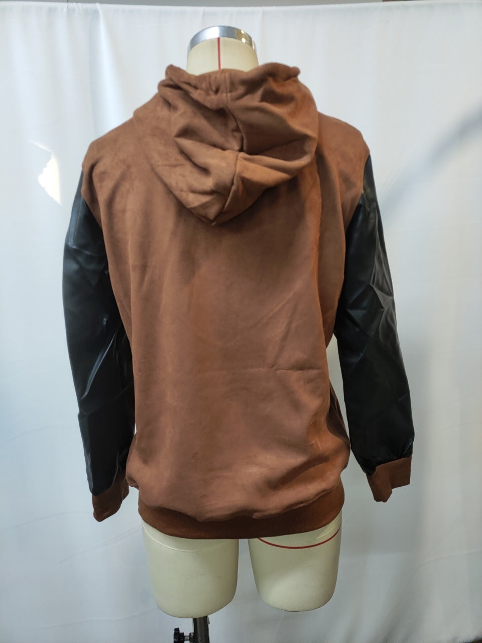 Men’s Retro Leather Hoodie