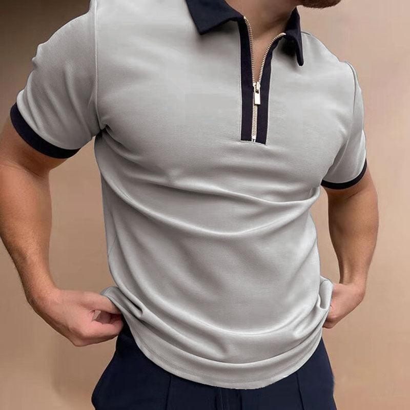 Men’s Solid Polo Shirt | Classic Short-Sleeve Style