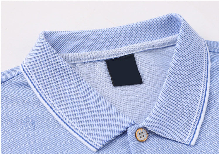 Dad’s Long-Sleeved T-Shirt | Thin Lapel Top for Spring & Autumn