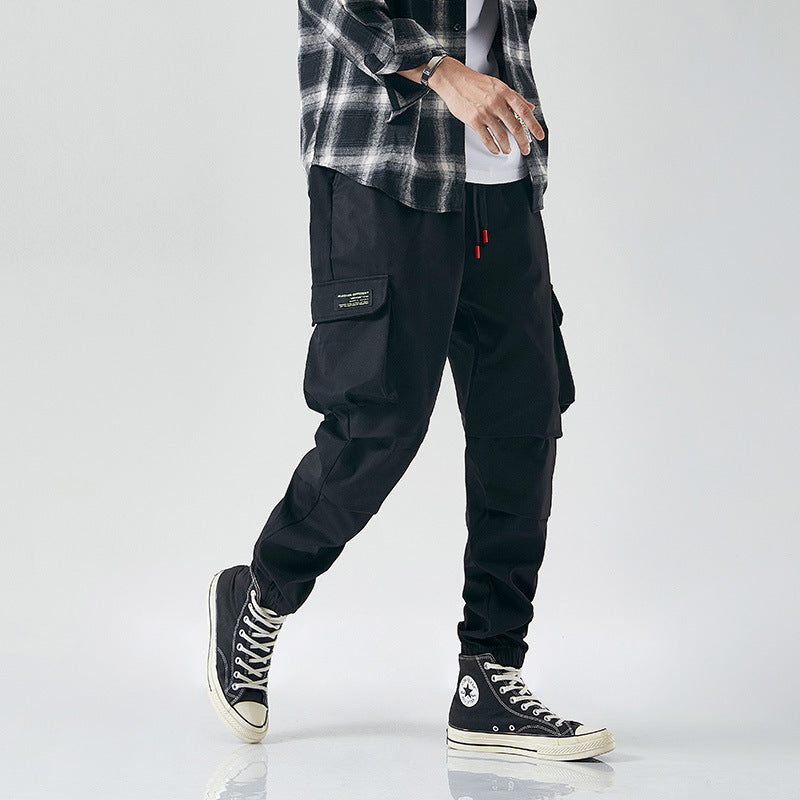 Men's New Multi-pocket Workwear Plus Size Straight Trousers