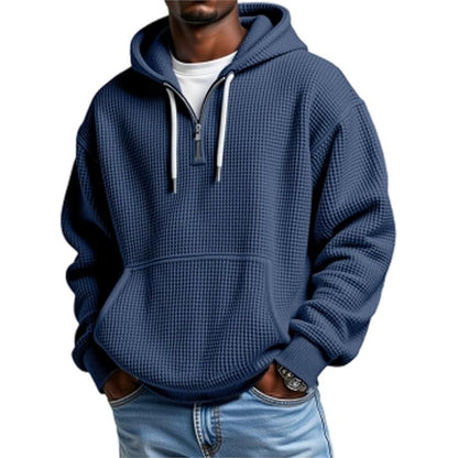 3D Print Double Hood Hoodie For Men