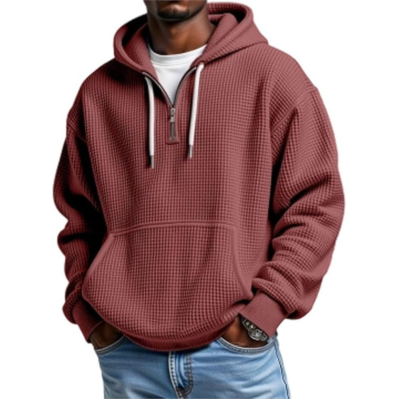 3D Print Double Hood Hoodie For Men