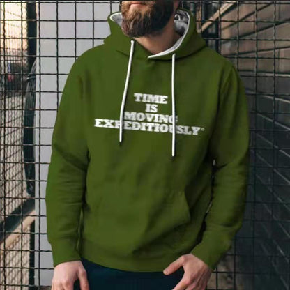 Solid Color Casual Hoodie For Men