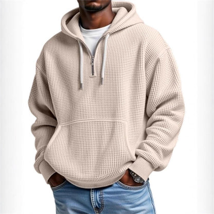 3D Print Double Hood Hoodie For Men