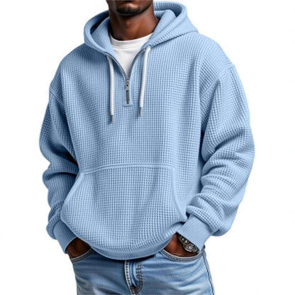 3D Print Double Hood Hoodie For Men