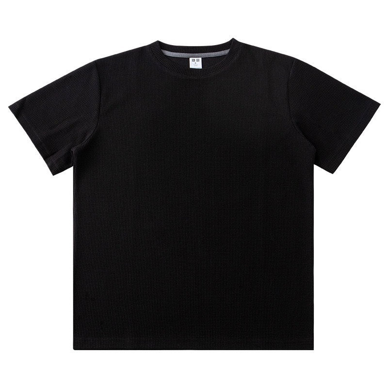 Men Solid Color Round Neck Basic T-Shirts