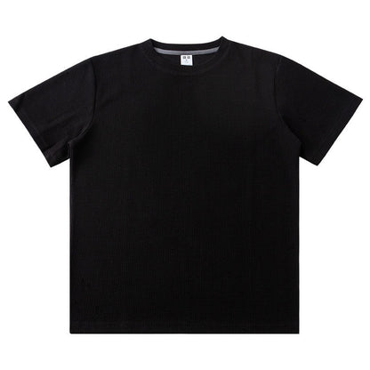 Men Solid Color Round Neck Basic T-Shirts